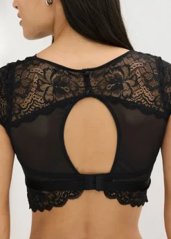 Brassière à dentelle florale, sans armatures