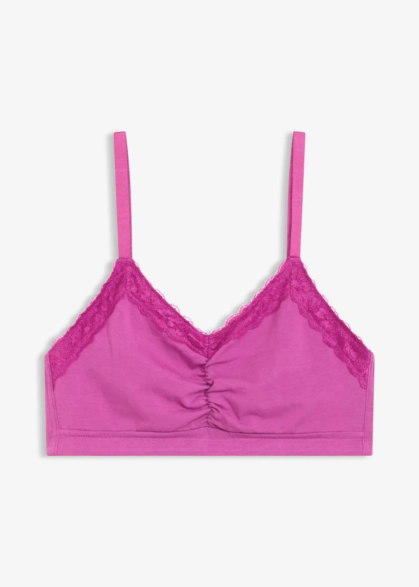 Brassière coton et dentelle