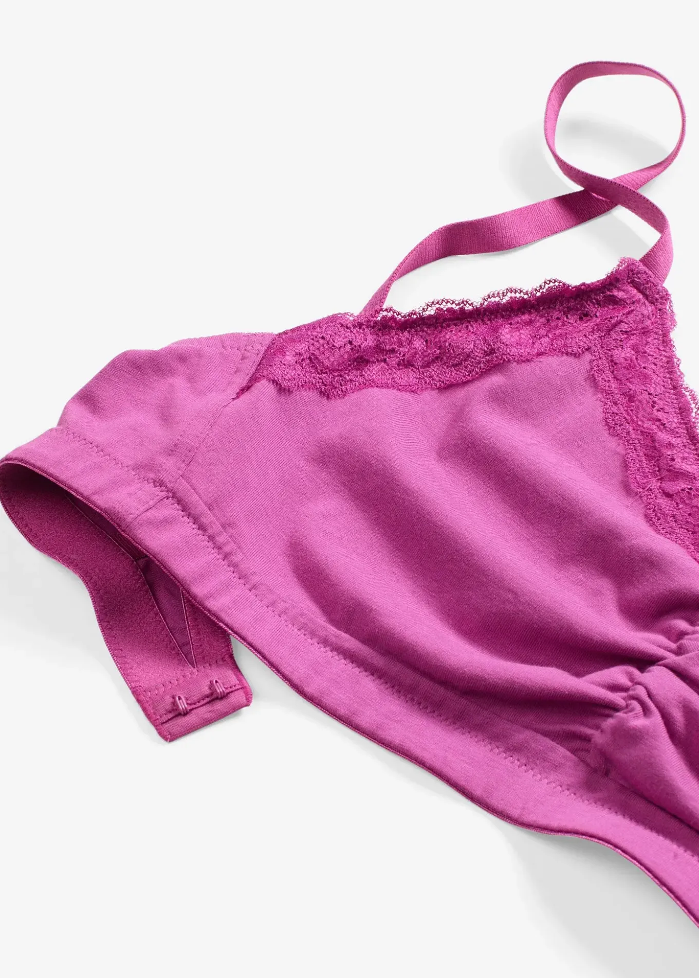 Brassière coton et dentelle