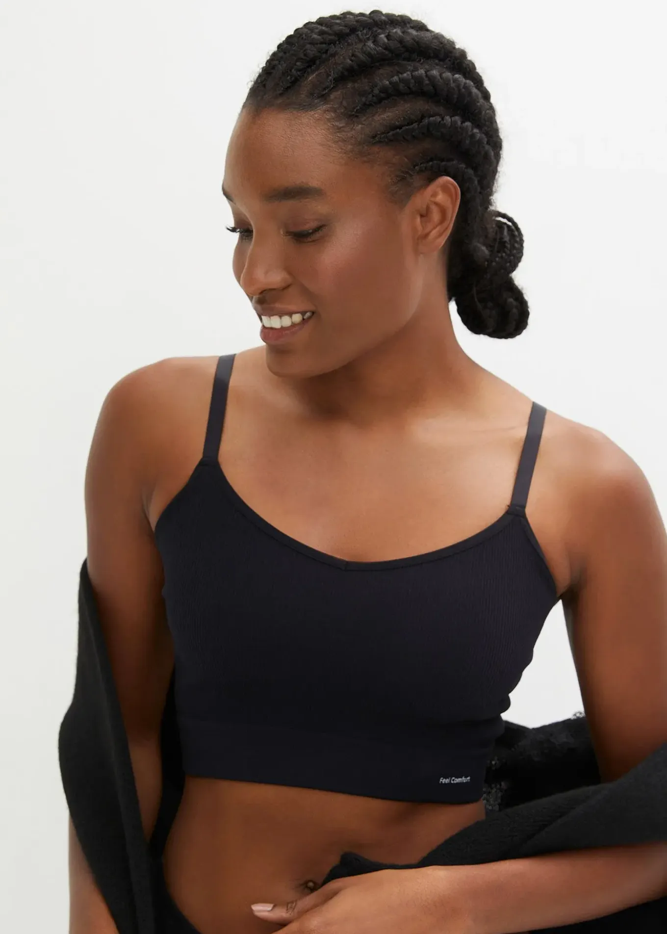 Brassière côtelée sans coutures Feel Comfort