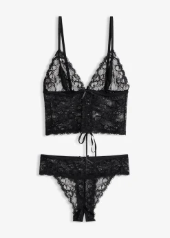 Brassière et string ouvert (ens. 2 pces)