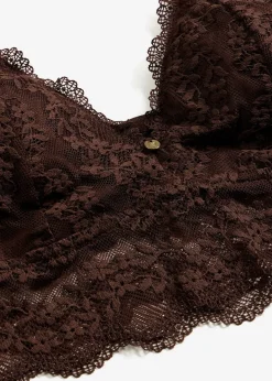 Brassière sans armatures à dentelle florale