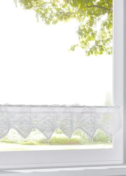 Brise-bise au crochet coloris uni