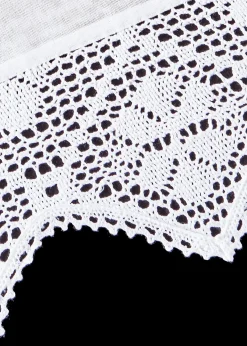 Brise-bise au crochet coloris uni