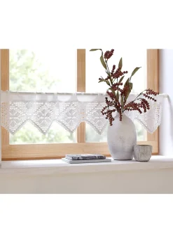 Brise-bise au crochet coloris uni