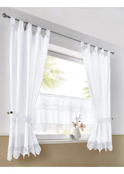 Brise-bise avec bordure crochetée