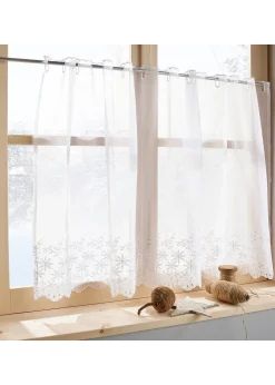 Brise-bise avec broderies anglaises et polyester recyclé