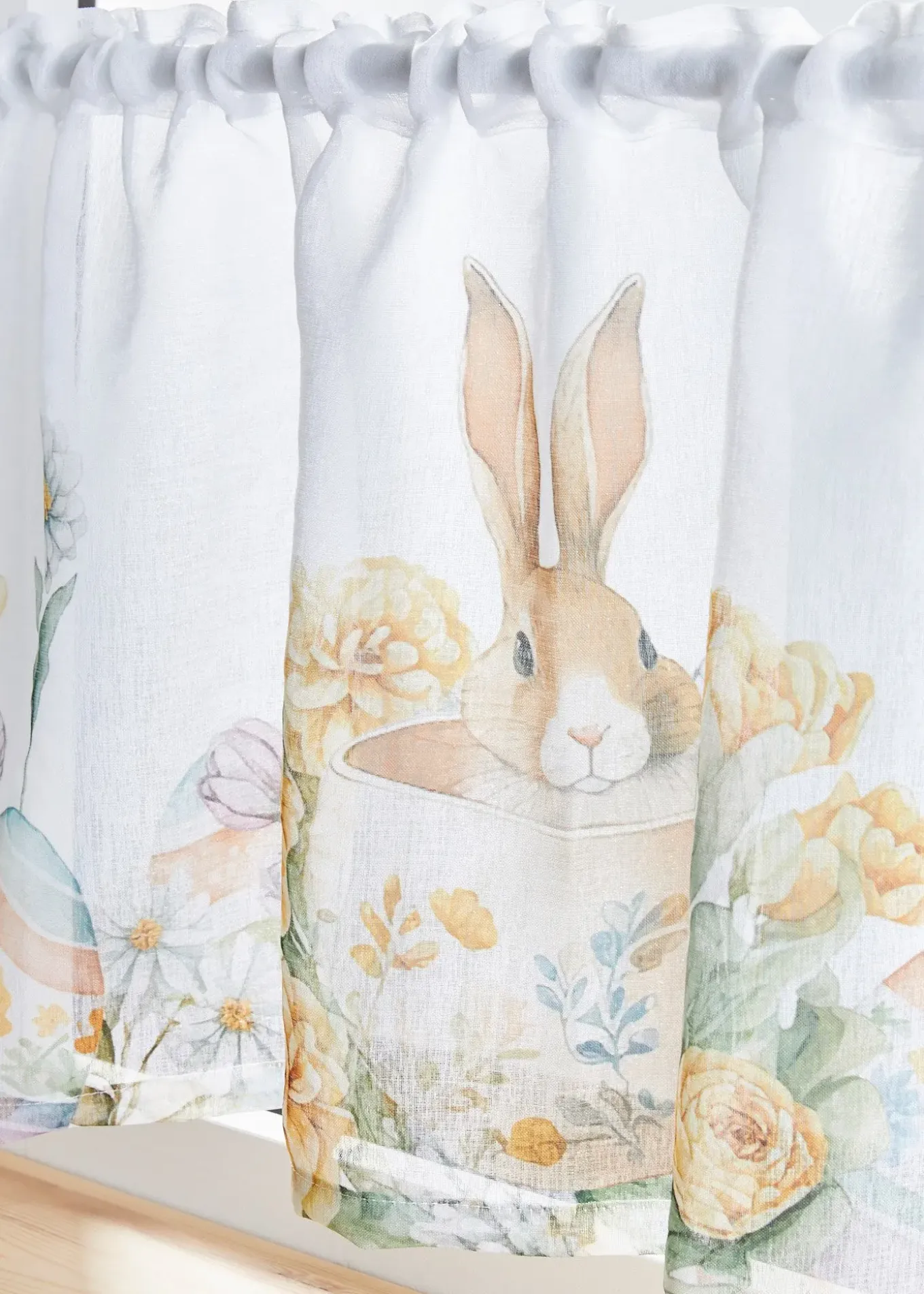 Brise-bise avec imprimé lapins