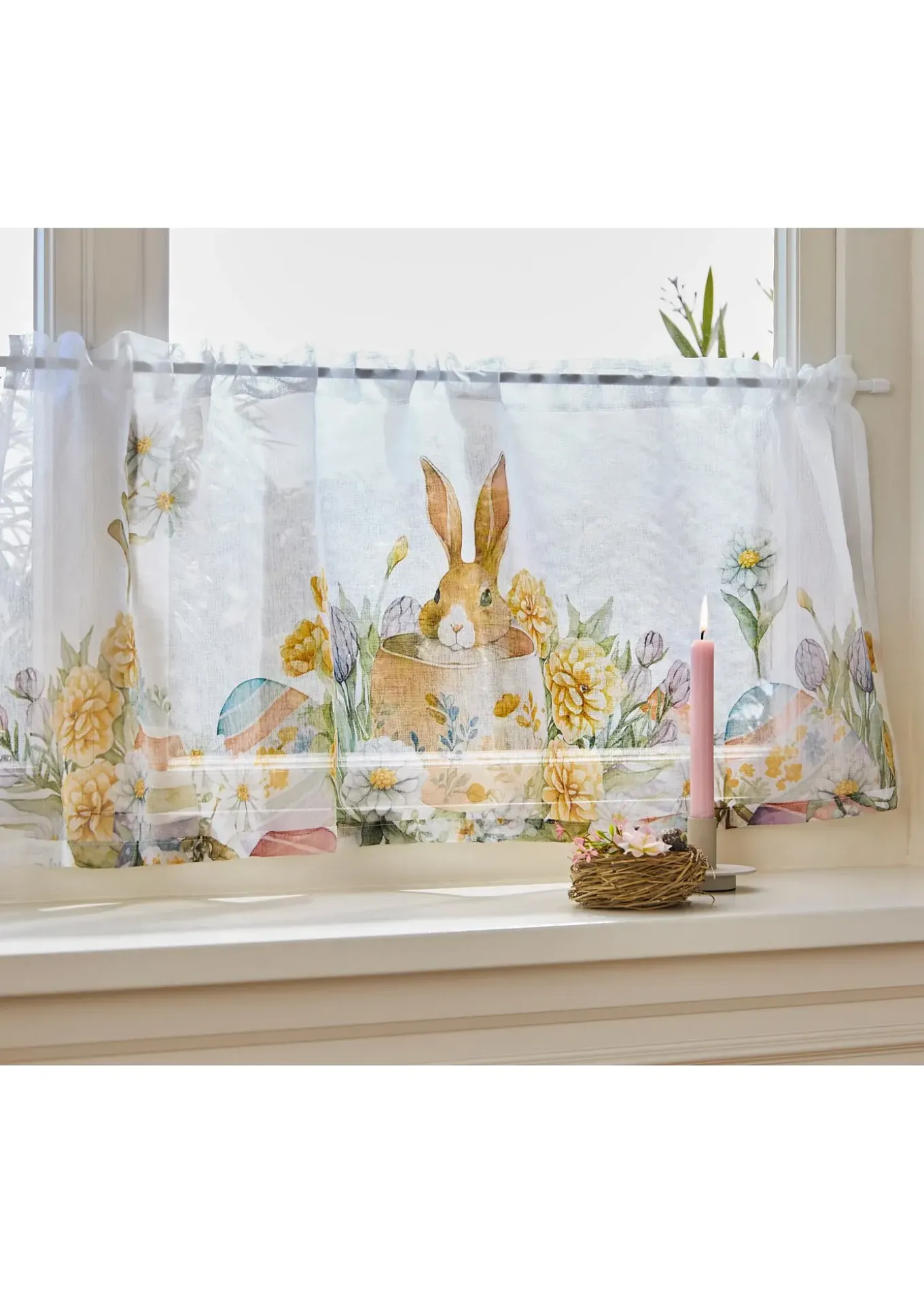 Brise-bise avec imprimé lapins