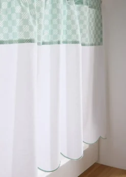 Brise-bise en coton à carreaux