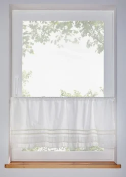 Brise-bise en coton à volants