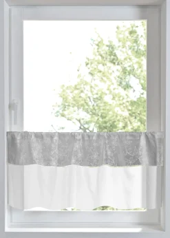 Brise-bise en coton avec broderies