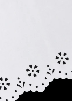 Brise-bise semi-transparent à bordure décorative