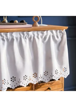 Brise-bise semi-transparent à bordure décorative