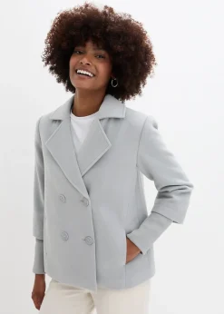 Caban avec manches en maille