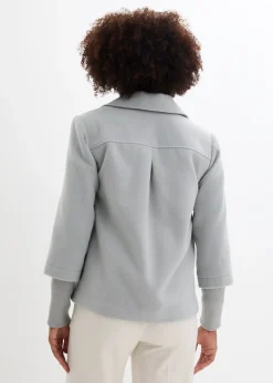 Caban avec manches en maille