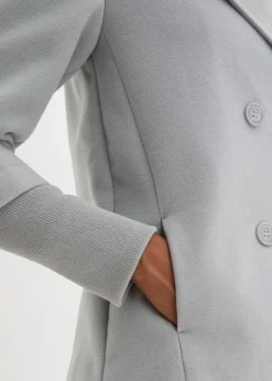 Caban avec manches en maille