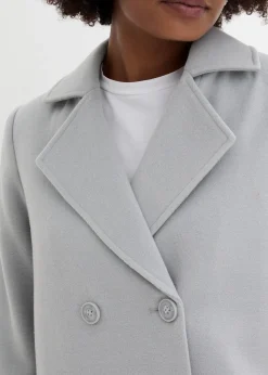 Caban avec manches en maille