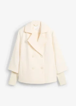 Caban avec manches en maille