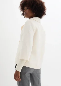 Caban avec manches en maille