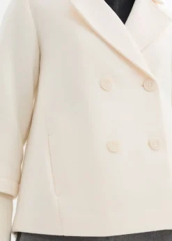 Caban avec manches en maille