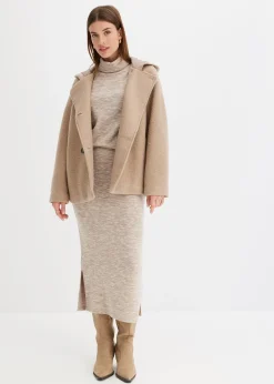 Caban en maille bouclette douce