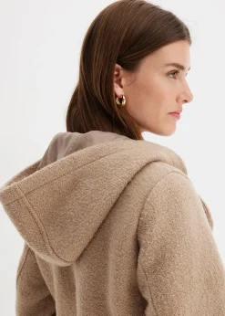 Caban en maille bouclette douce