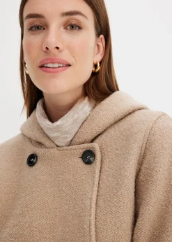 Caban en maille bouclette douce