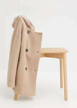 Caban en maille bouclette douce