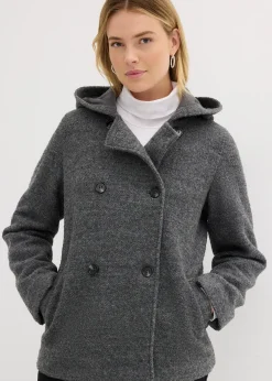 Caban en maille bouclette douce