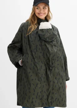 Cape de pluie imperméable pour la grossesse avec empiècement de portage avec pochette