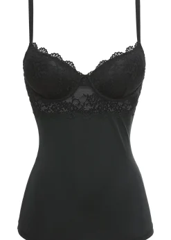 Caraco soutien-gorge en matière microfibre lisse