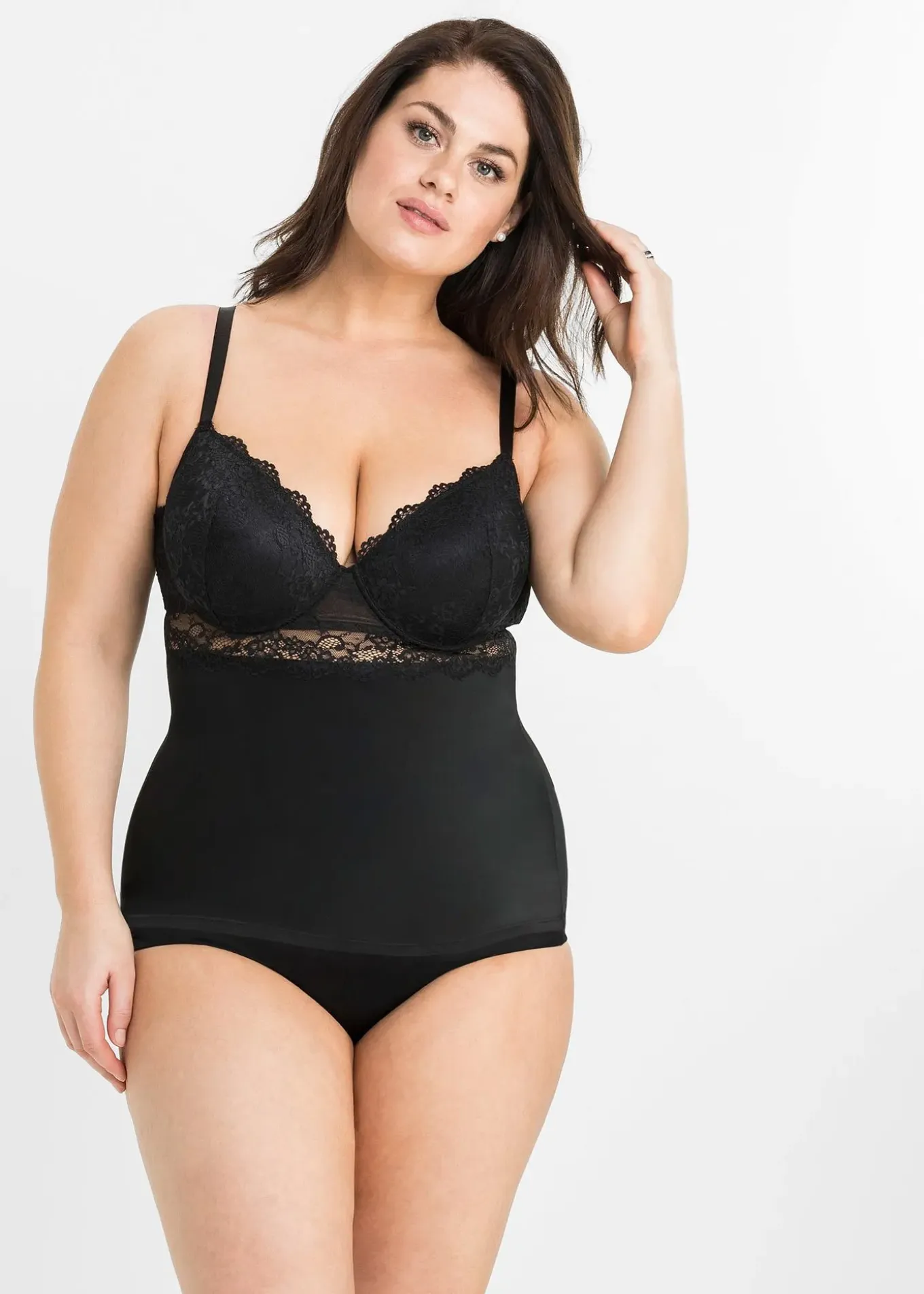 Caraco soutien-gorge en matière microfibre lisse