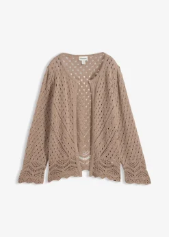 Cardigan ajouré 100% coton