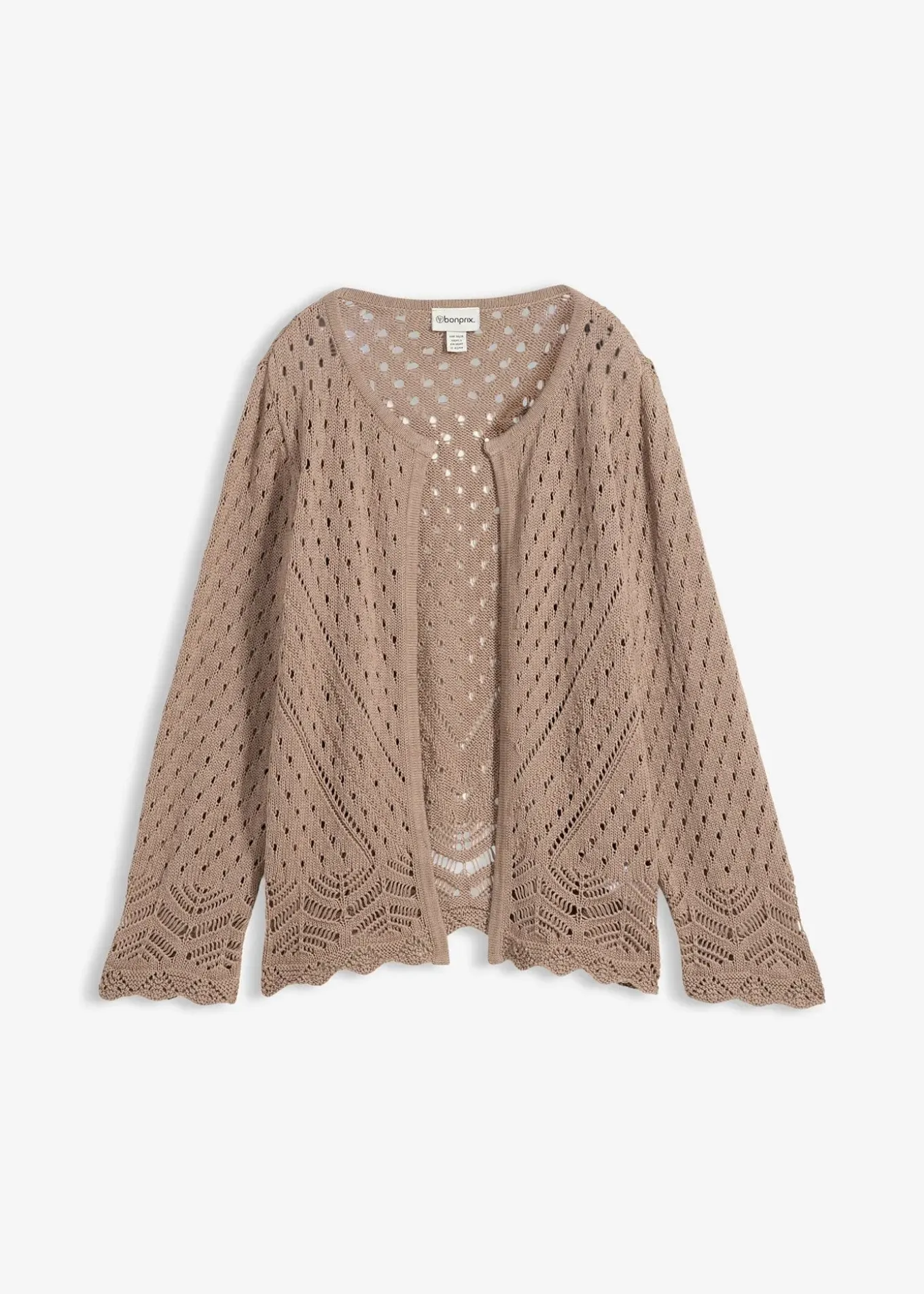 Cardigan ajouré 100% coton