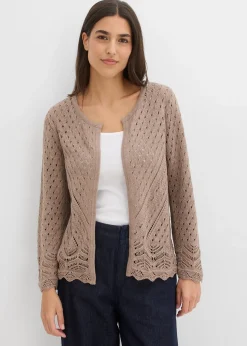 Cardigan ajouré 100% coton