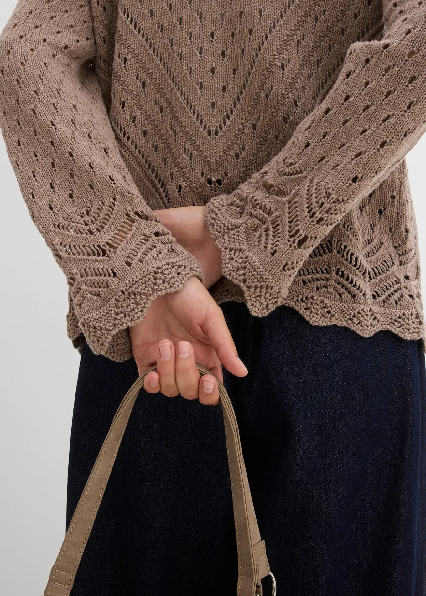 Cardigan ajouré 100% coton