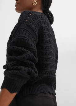 Cardigan ajouré 100% coton