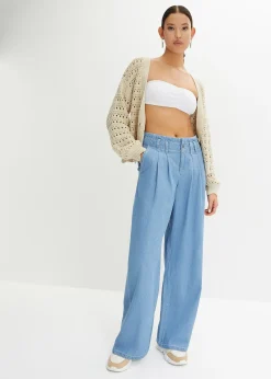 Cardigan ajouré 100% coton