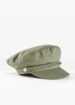 Casquette gavroche avec détail tressé