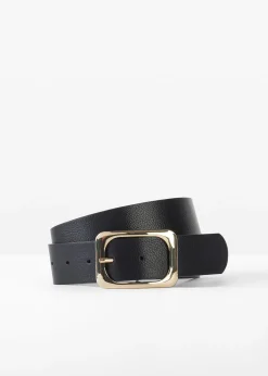 Ceinture à boucle en métal brillant