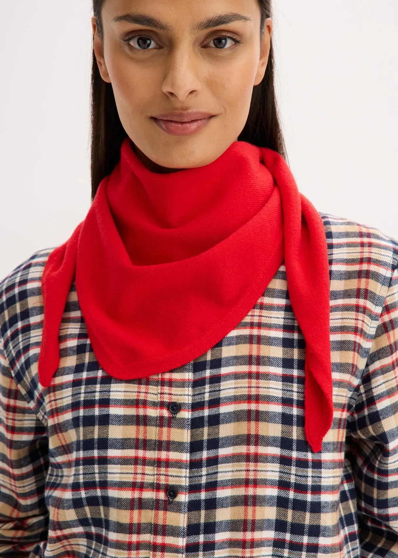 Écharpe triangulaire en maille