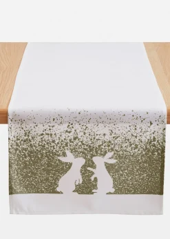 Chemin de table avec imprimé lapins