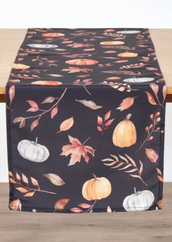 Chemin de table imperméable avec motif citrouille