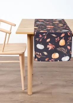 Chemin de table imperméable avec motif citrouille
