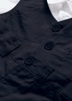 Chemise + veston + pantalon 100% coton (ens. 3 pces)