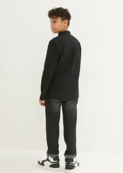 Chemise avec manches à retrousser, 100% coton