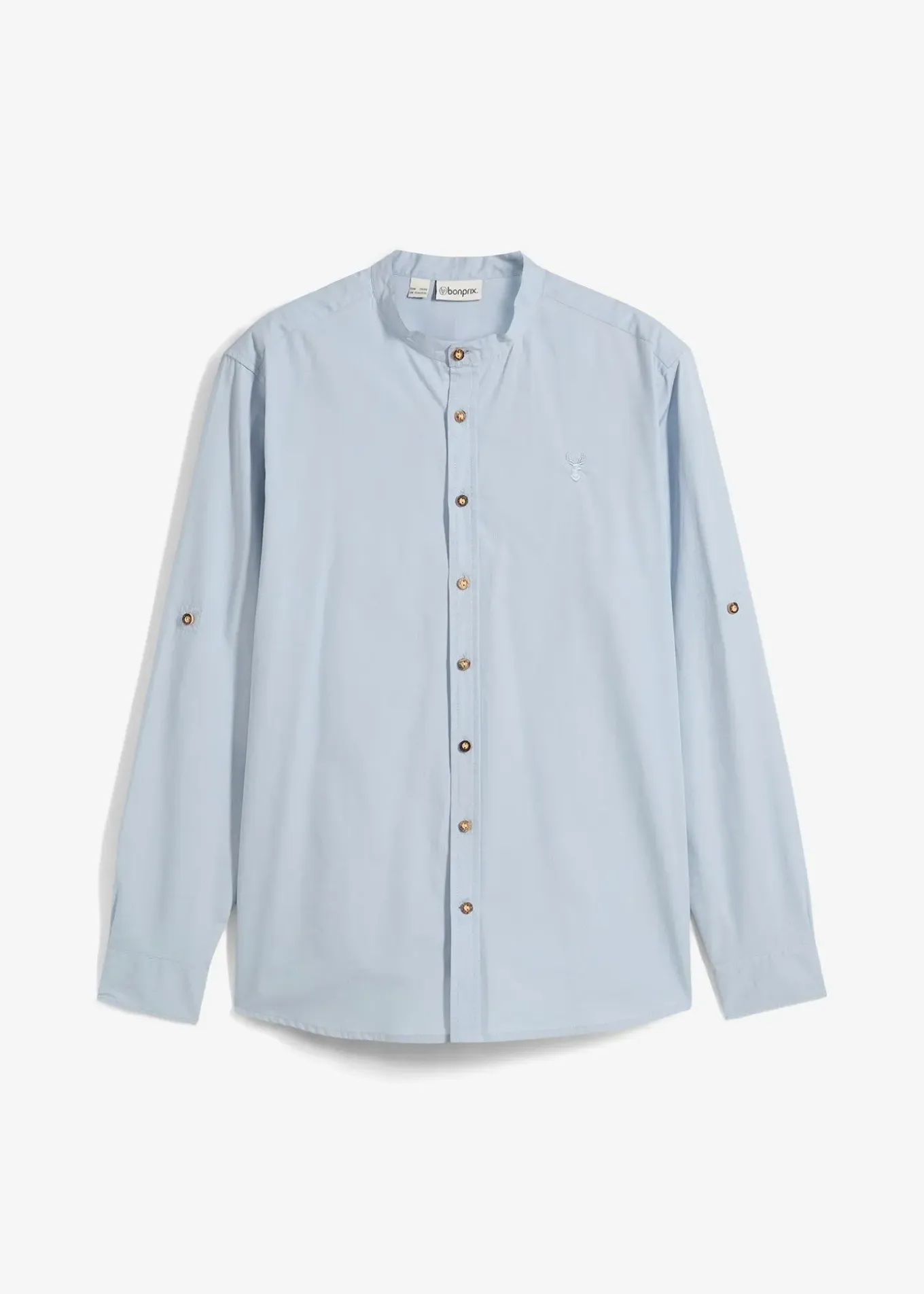 Chemise bavaroise avec manches retroussables