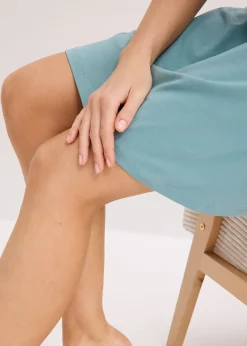 Chemise de nuit avec empiècement dentelle