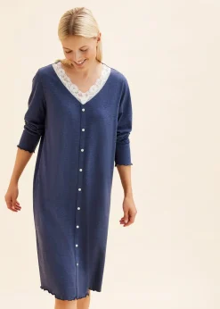 Chemise de nuit boutonnée